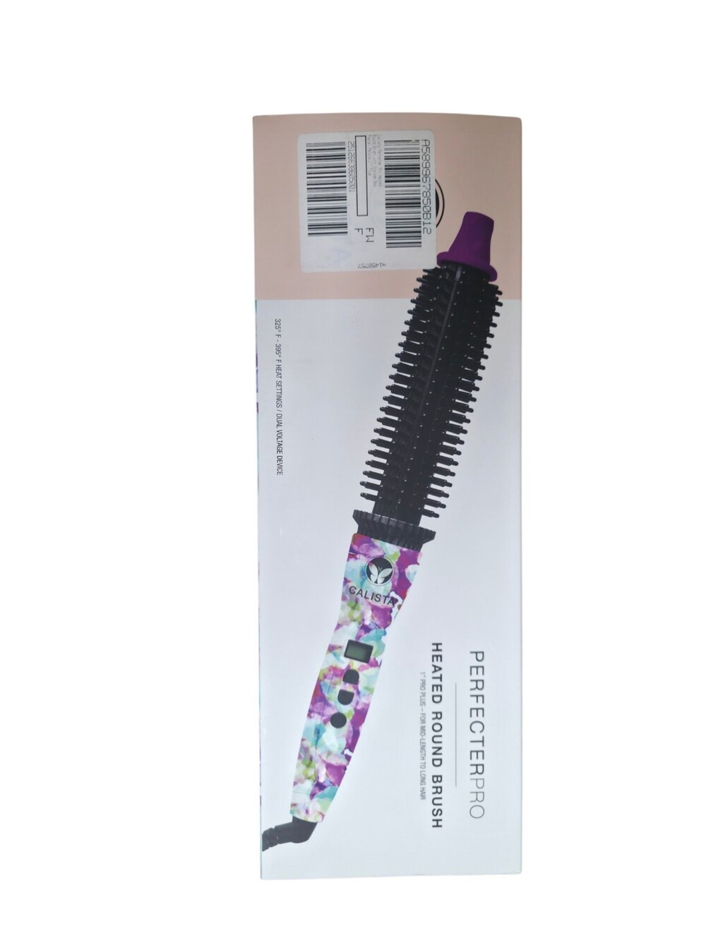 Calista Perfect Pro Heated Round Brush - Purple Accents 1"